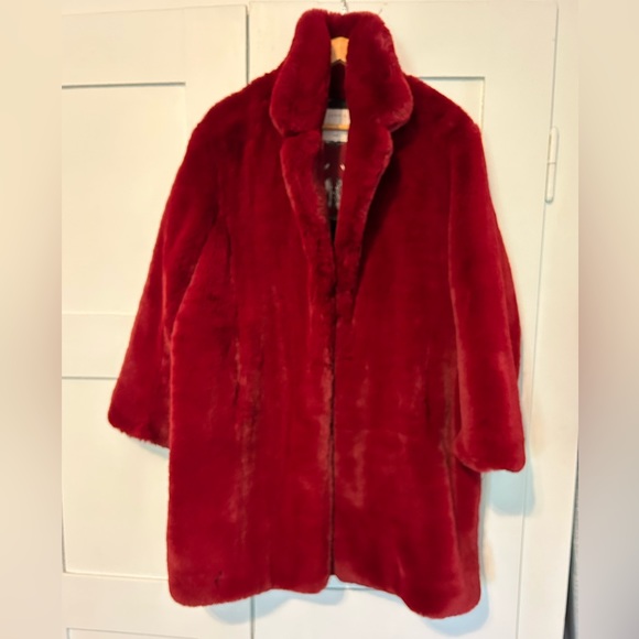 Sandro faux fur coat size L - Picture 1 of 11